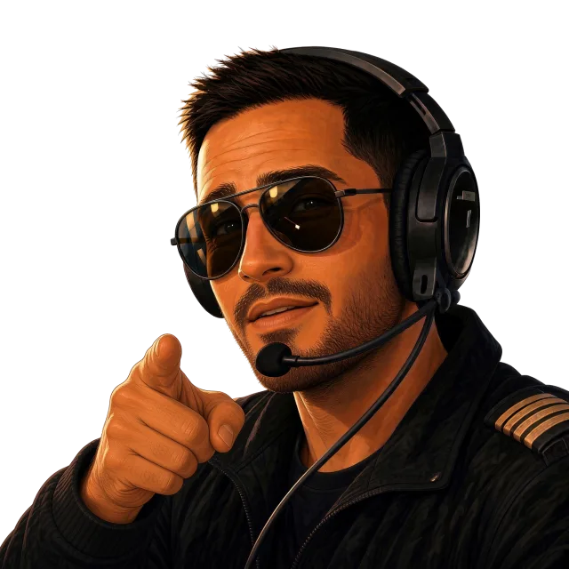 ReadBack AI flight instructor pointing at you